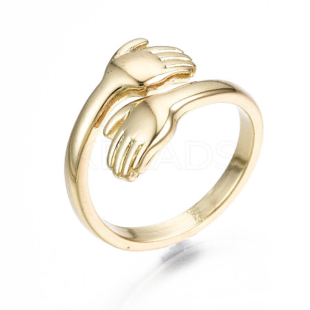 Brass Cuff Rings X-RJEW-Q161-019-NF-1