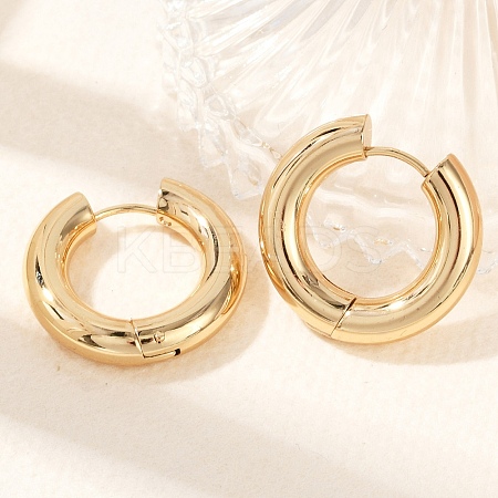 202 Stainless Steel Huggie Hoop Earrings EJEW-O087-08B-G-1