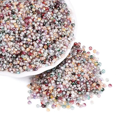 Picasso Glass Seed Beads SEED-Q041-02O-1