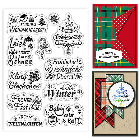 Custom Summer Theme PVC Plastic Clear Stamps DIY-WH0631-0416-1