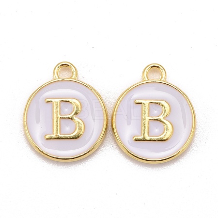 Golden Plated Alloy Charms X-ENAM-S118-01B-1