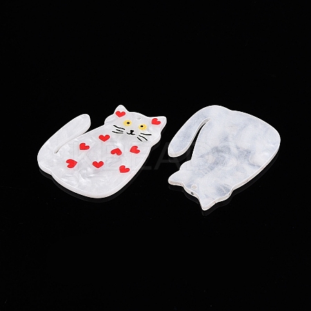 Printed Acrylic Pendants OACR-T028-09A-1