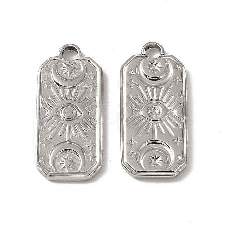 Non-Tarnish 201 Stainless Steel Charms STAS-J401-VC590-1