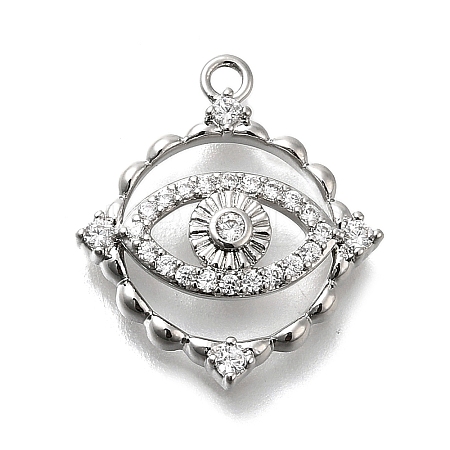 Brass Micro Pave Cubic Zirconia Pendants LS-KK-Q048-23P-1