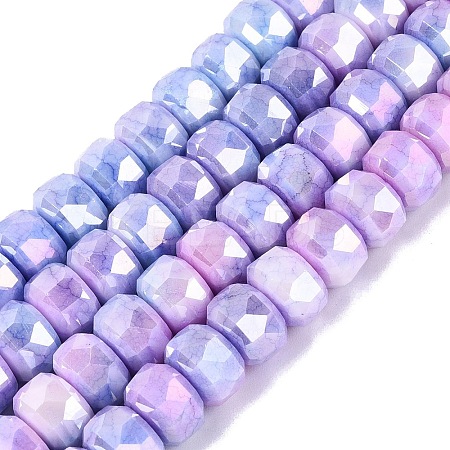 Anti-Tarnish Electroplate Glass Beads Strands GLAA-T025-10mm-11M-1