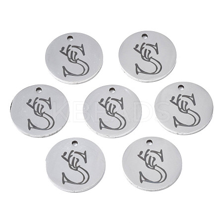 Non-Tarnish 304 Stainless Steel Charms STAS-T059-26P-S-1