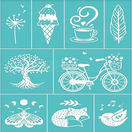 Self-Adhesive Silk Screen Printing Stencil DIY-WH0338-006-1