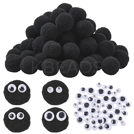 150Pcs Polyester Pom Pom Ball DIY-SC0031-33C-1