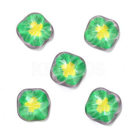 Oil Painting Style Resin Cabochons LS-CRES-P019-01B-1