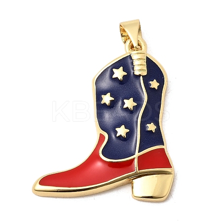 Brass Enamel Pendants KK-A296-48B-G01-1