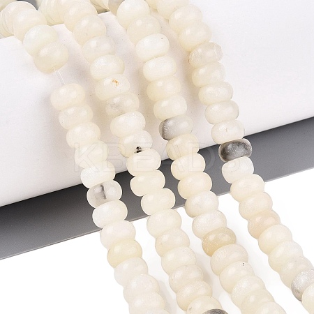 Natural White African Opal Beads Strands G-N367-02A-01-1