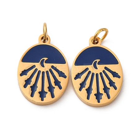 304 Stainless Steel Enamel Charm STAS-U061-32G-01-1