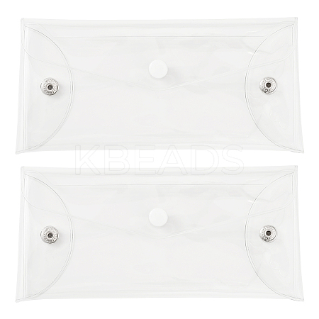 2Pcs Portable Transparent PVC Makeup Brush Bag MRMJ-SP0001-12B-1