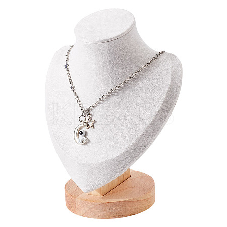 1Pc Microfiber Necklace Display Stands NDIS-NB0001-09-1