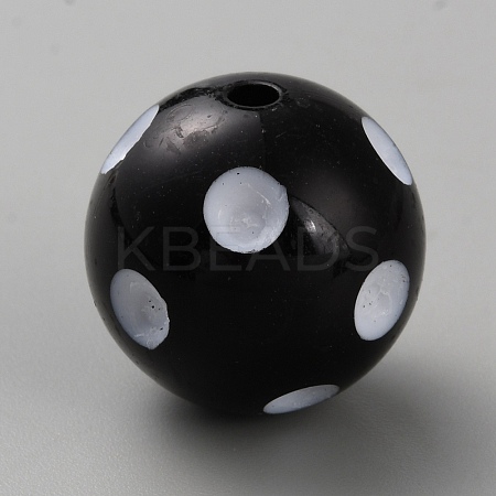 Acrylic Beads MACR-WH20003-02D-1
