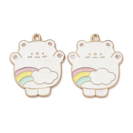 Alloy Enamel Pendants STAS-I354-02KCG-03-1