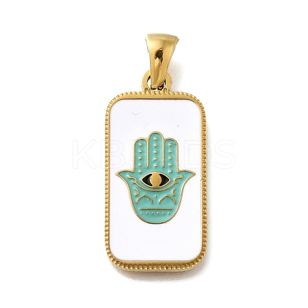 304 Stainless Steel Enamel Pendants LS-STAS-B087-06G-01-1