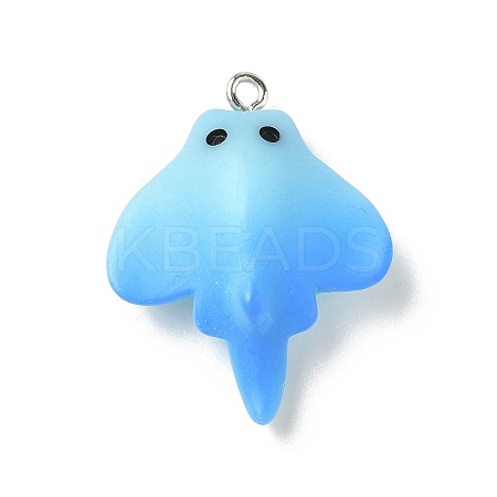 Marine Organism Opaque Resin Pendants FIND-A058-06E-1