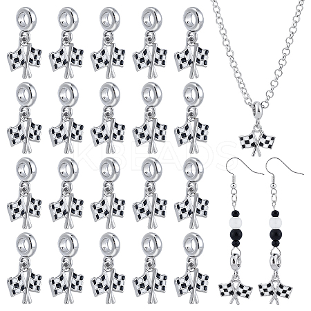 20Pcs Alloy Enamel European Dangle Charms FIND-NB0006-79-1