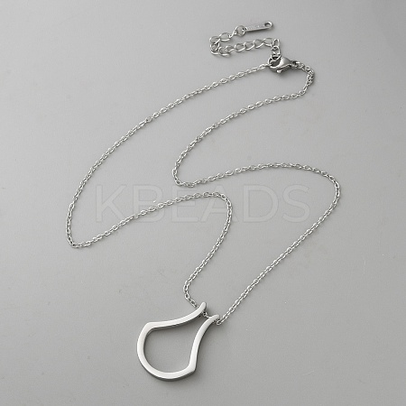 Stainless Steel Necklaces NJEW-WH0035-01P-1