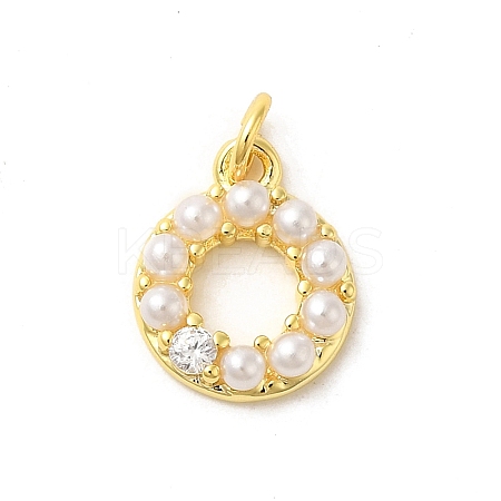 Real 18K Gold Plated Rack Plating Brass Micro Pave Cubic Zirconia Pendants KK-S396-02D-1
