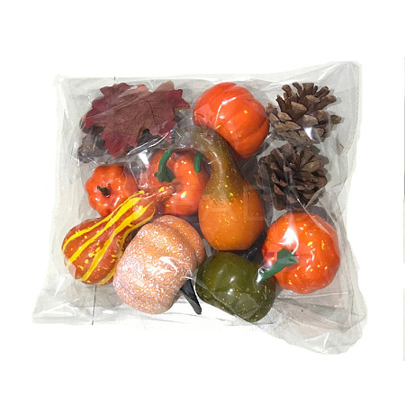 Foam Imitation Pumpkin Acorn Pine Cone Decorations Ornaments HULI-PW0002-049D-1