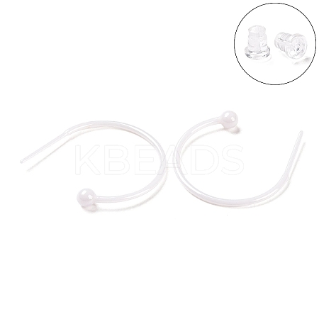 Hypoallergenic Bioceramics Zirconia Ceramic Ring Stud Earrings EJEW-Z023-03B-1