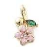 Brass Micro Pave Cubic Zirconia Pendants LS-KK-Q029-03G-1