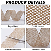 Burlap Ribbons For Craft Making OCOR-WH20012-22E-5