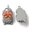 Opaque Resin Cartoon Pendants CRES-B015-03-2