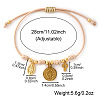 Adjustable Copper Rope Link Charm Bracelet ZH0707-4