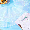 5 Yards Polyester Ruffled Ribbon OCOR-TA0004-06G-8