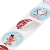 Christmas Theme Paper Self-Adhesive Stickers X-DIY-B077-01A-09-3