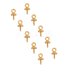 Ion Plating(IP) 304 Stainless Steel Cup Pearl Peg Bails Pin Pendants STAS-UN0009-04G-2
