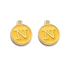Golden Plated Alloy Enamel Charms ENAM-Q437-13N-1