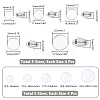 DIY Blank Dome 304 Stainless Steel Brooch Making Kit DIY-UN0056-16-3