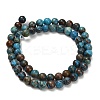 Natural Chrysocolla Beads Strands G-C289-B02-6mm-4