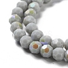 Opaque Glass Beads Strands EGLA-A035-P6mm-L22-3