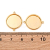 Brass Connector Cabochon Settings KK-F898-21D-G-3