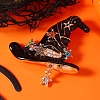 Halloween Alloy Enamel Witch Hat Brooches for Women SC0855-4-1