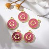 Golden Plated Alloy Enamel Charms LS-ENAM-S118-08G-5