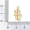 Brass Micro Pave Clear Cubic Zirconia Pendants LS-KK-G545-17G-3