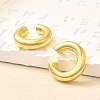 Rack Plating Brass Ring Cuff Earrings for Women EJEW-H135-01G-02-1