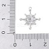 Brass Pave Clear Cubic Zirconia Pendants LS-KK-F875-10P-3