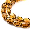 Electroplate Transparent Glass Beads Strands EGLA-G037-03A-HP03-3