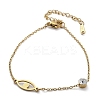 201 Stainless Steel Cable Chain Bracelets BJEW-H205-01B-G-5