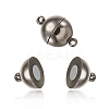 Round Brass Magnetic Clasp KK-TA0007-44B-3