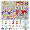 DIY Acrylic Beaded Stretch Bracelets Jewelry Kit DIY-FS0005-71-1