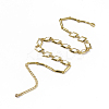 Two Loops Alloy Wrap Bracelets BJEW-T012-003-3