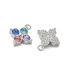 304 Stainless Steel with Rhinestone Pendants SA-CBA49D2-08P-02-2